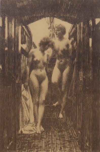 Anders Zorn, reproduktion, reproduktioner, Bengtsons lito, kvinnor i kajuta