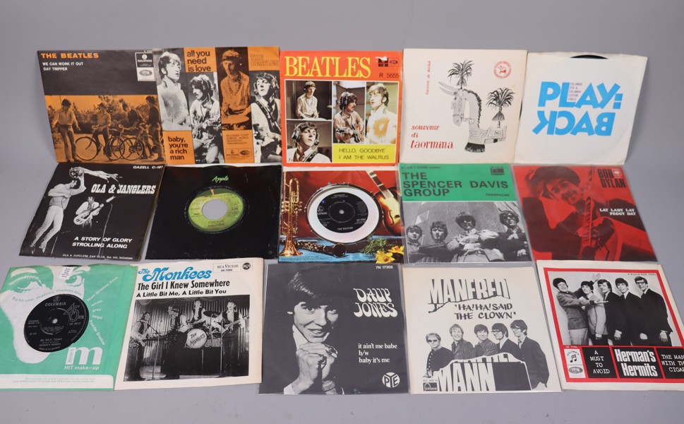 Singlar/EP, 15st, Beatles, Bob Dylan, Monkees, Manfred Mann mm