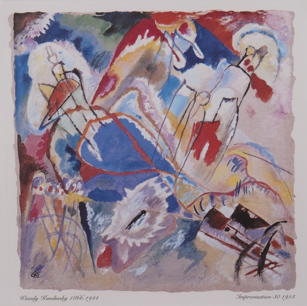 Wassily Kandinsky, offsettryck, "Improvisation 30"