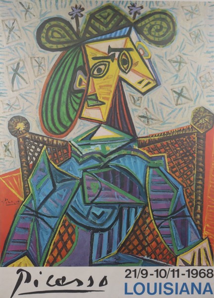 Pablo Picasso, utställningsaffisch, Louisiana 1968