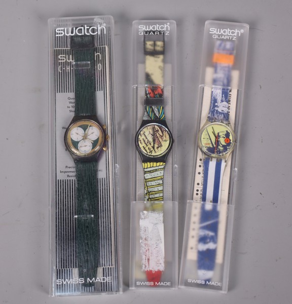 Swatch, armbandsur, 3st