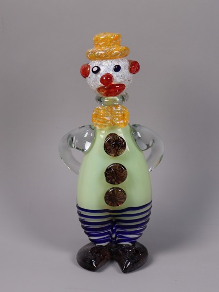 Murano, clown i glas