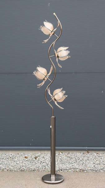 Cottex, golvlampa med blomskärmar i glas