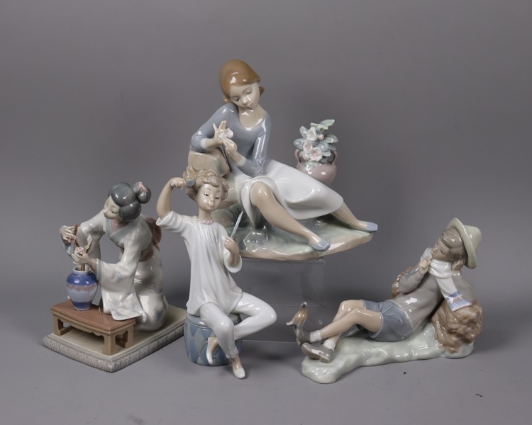 Lladro, Spanien, figuriner, 4st