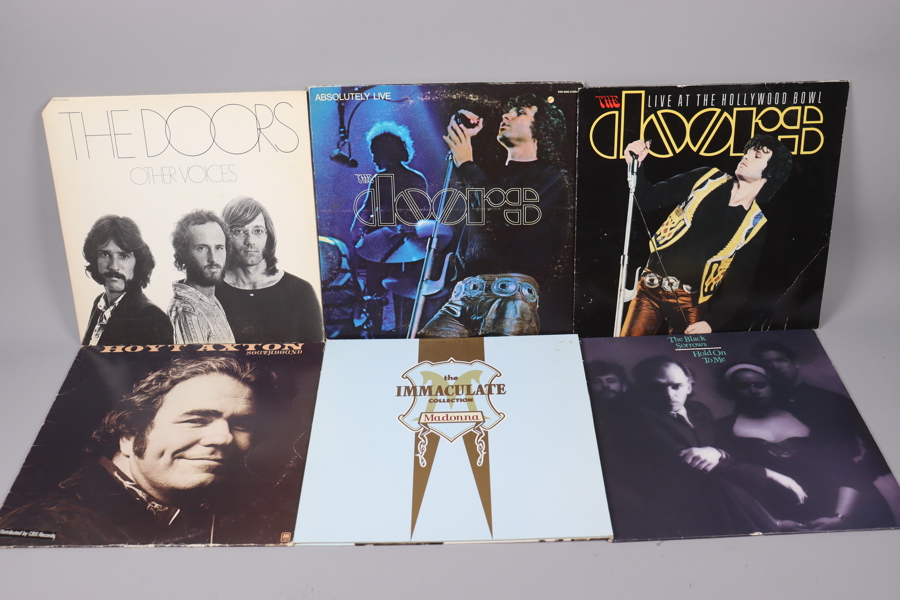 Diverse LP/vinyl, 65st, The Doors, Madonna, Nina Hagen, Dire Straits, Springsteen, Jimi Hendrix, Wilmer X, Bob Dylan, Bob Marley, Johnny Cash, Elvis Presley mm