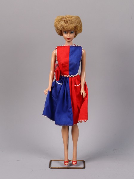 Mattel, Barbie, Ash-Blonde Bubble Cut, 1962 med #943 Fancy Free klänning