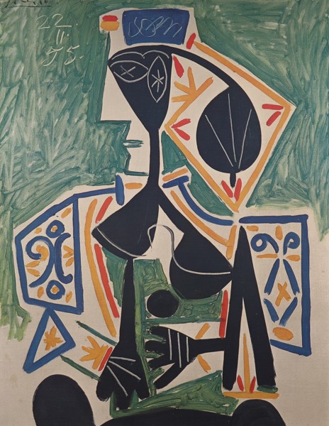 Pablo Picasso, oljetryck, "Turkisk kvinna"